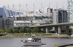 photography of BC Place retractable roof installation by Graham Collins