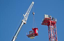 photography of Coast Crane building a crane near 6th and Yukon by Graham Collins