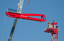 photography of Coast Crane building a crane near 6th and Yukon by Graham Collins